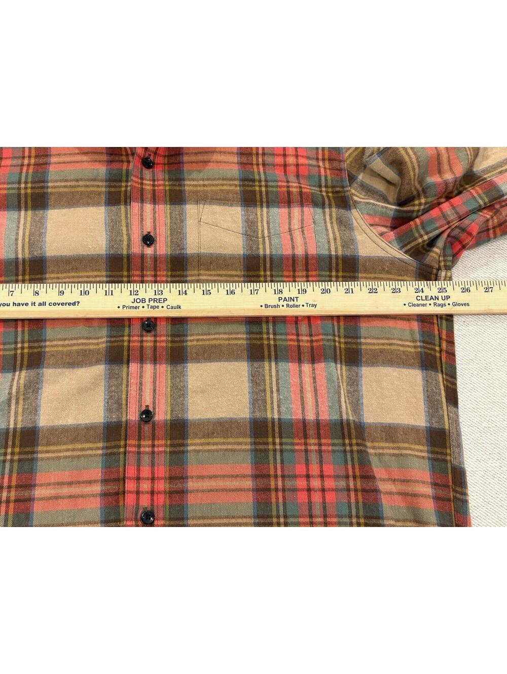 LL Bean Scotch Plaid Flannel Antique Dress Stewart Sz Large - Picture 4 of 8